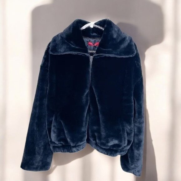 NWT n:Philanthropy Faux Fur Rochelle Jacket Black Cat